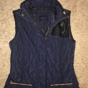 Blue vest from zara